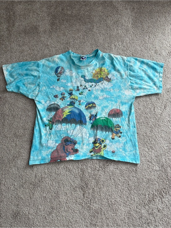 Liquid Blue Other - Vintage 1993 Grateful Dead Liquid Blue Songs Fill The Air Tie Dye Tee XL